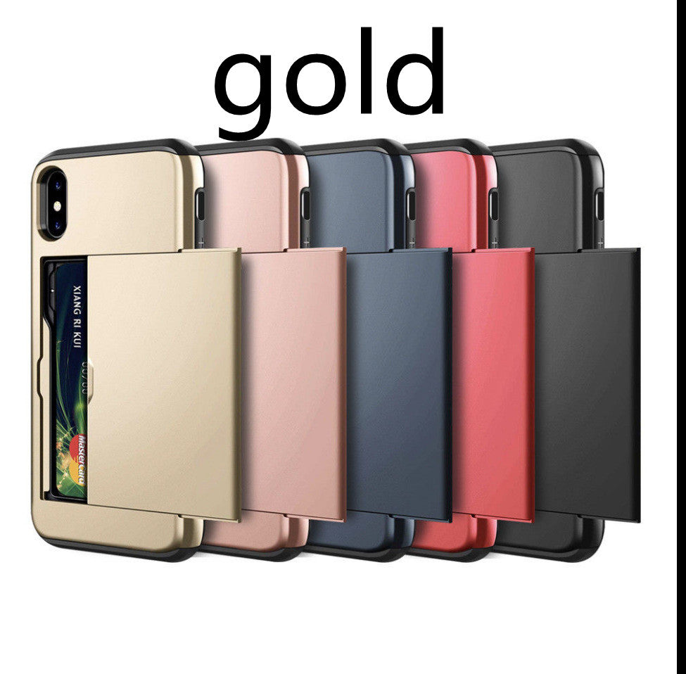 Card Shockproof Hybrid Wallet Gold