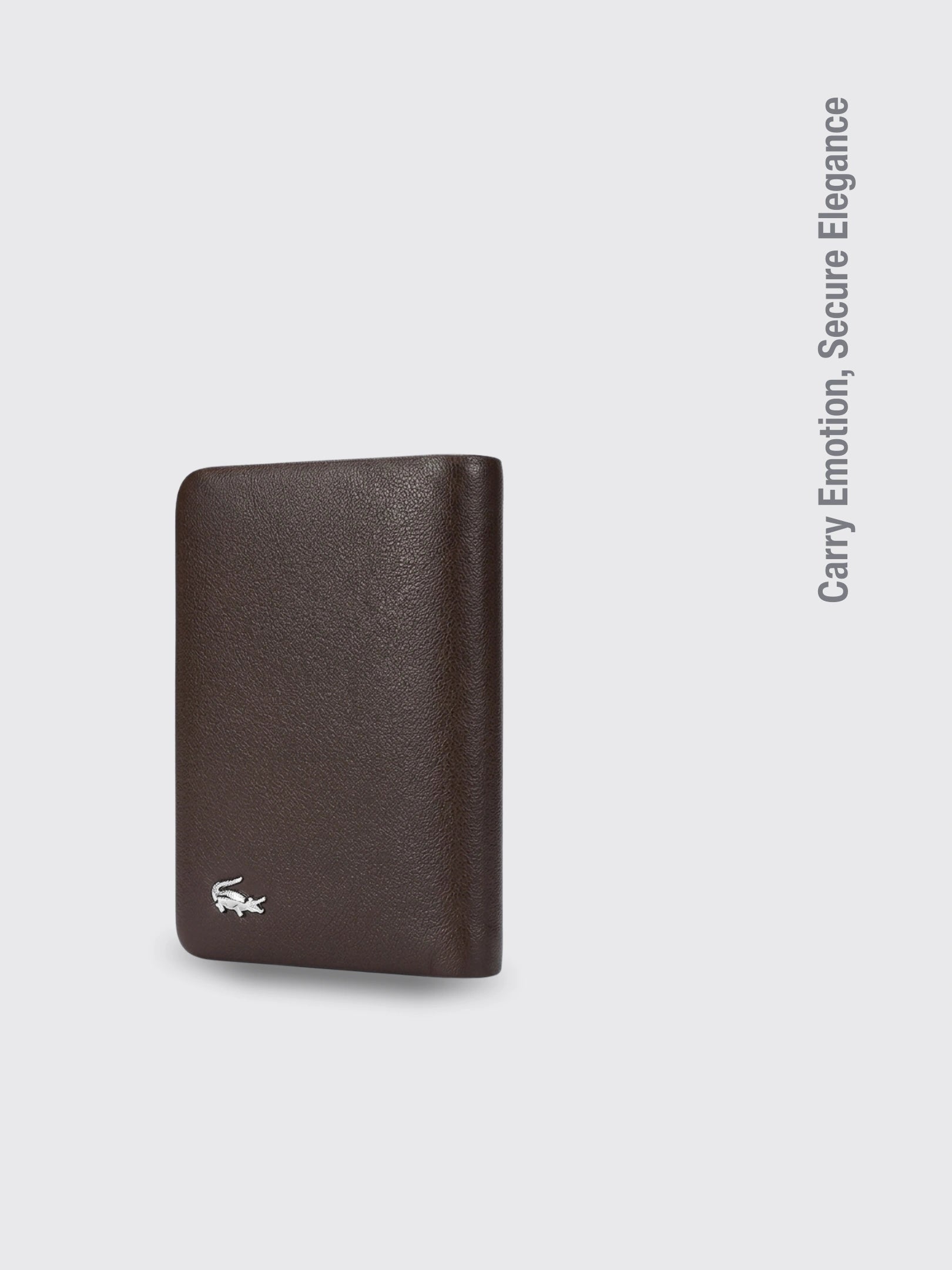 Leather Wallet Integrated Card Case Brown