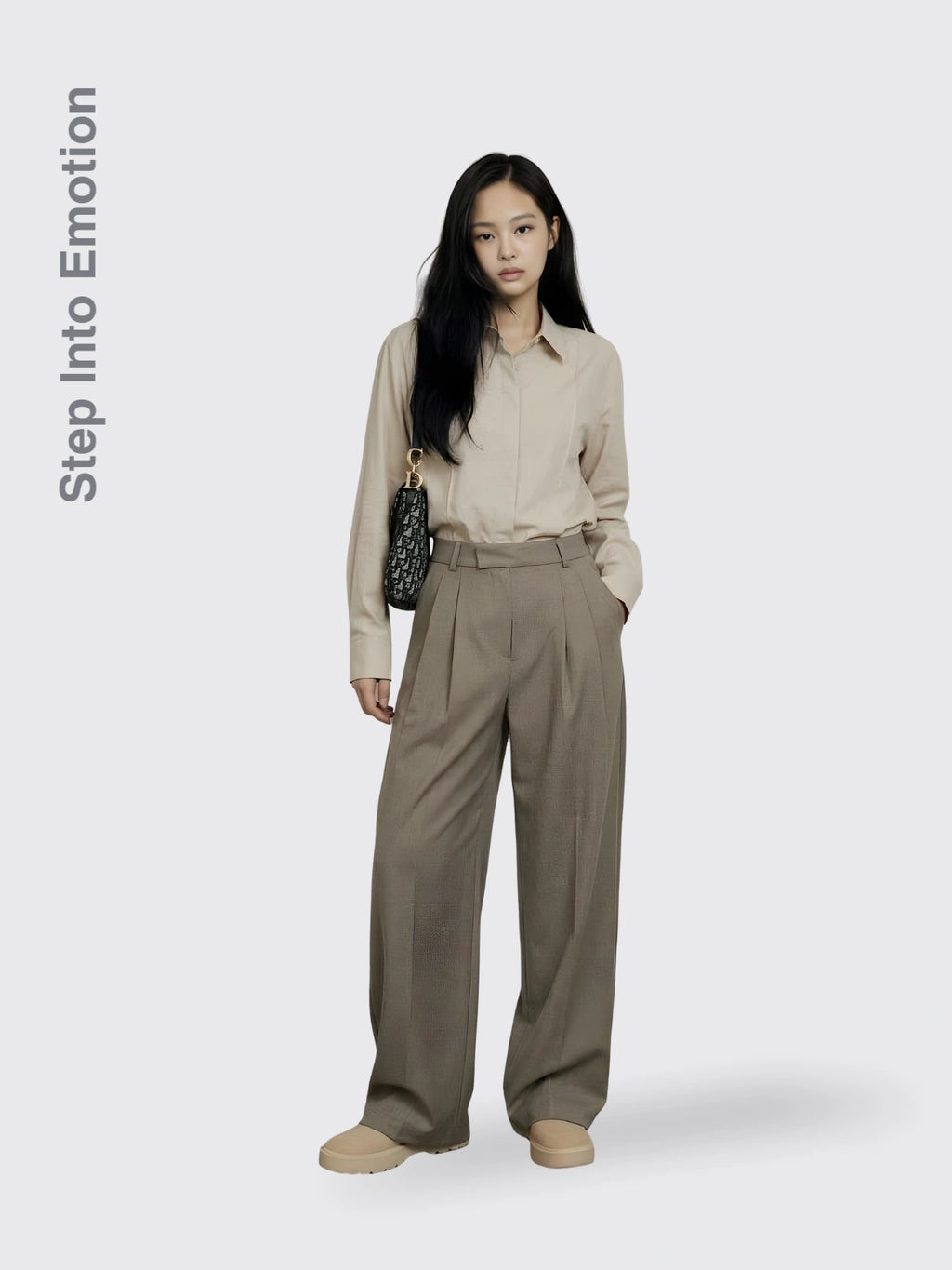 Loose Old Money Style Suit Pants