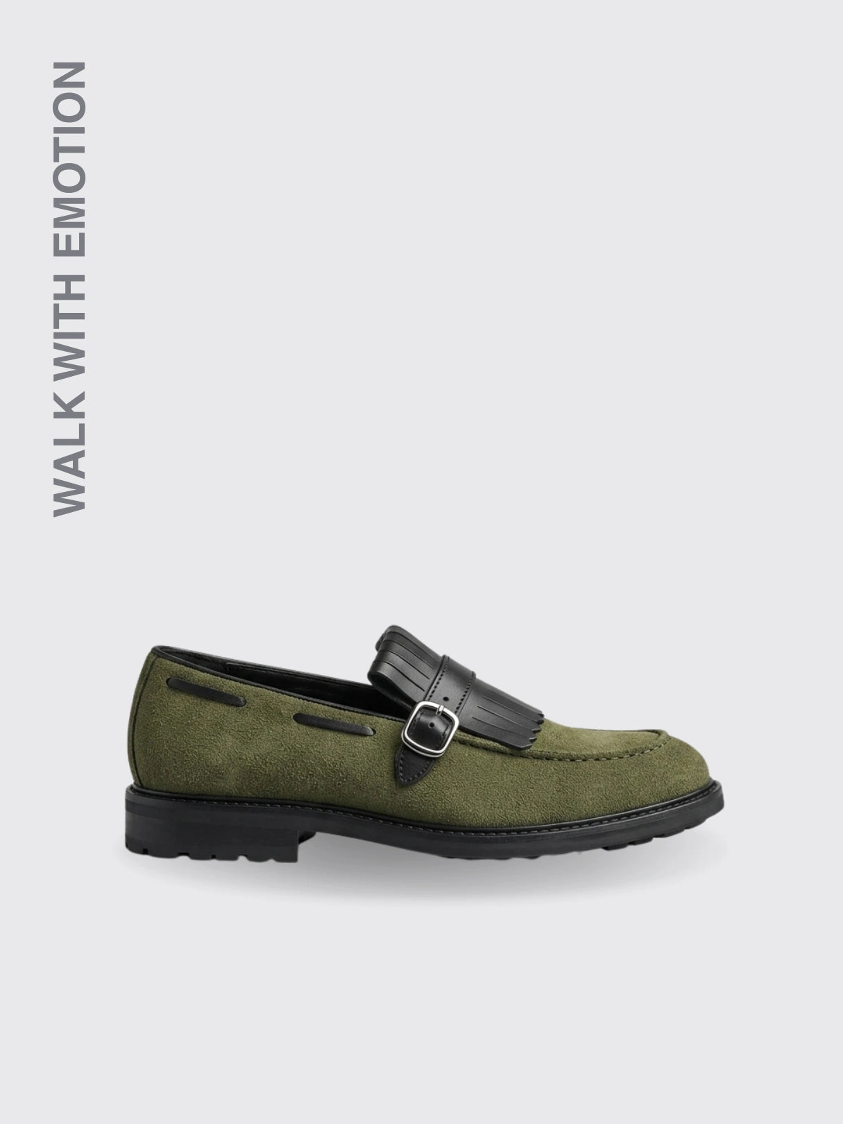 Solidcolor Tassel Accents Loafer Green CN38