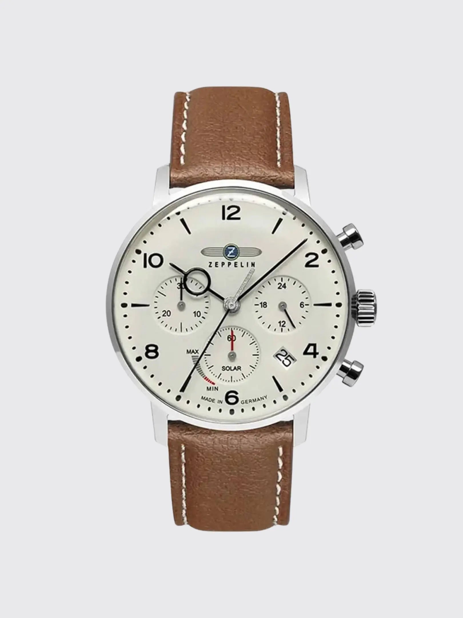 Mens Multifunctional Stylish Business-Ready Waterproof Calendar Watch