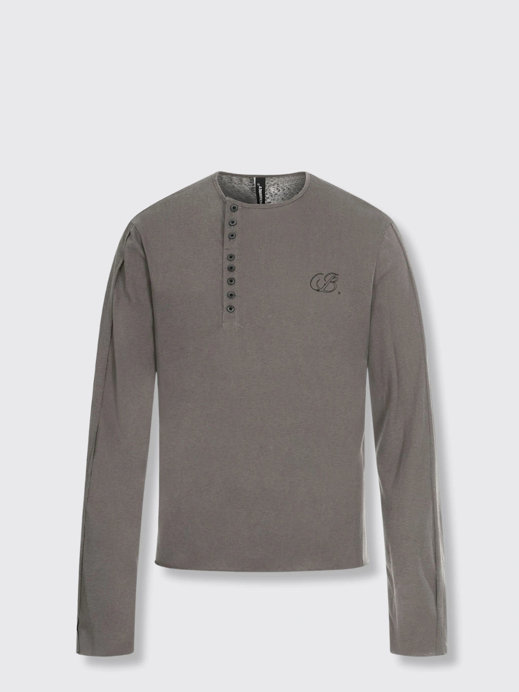 Casual Long-Sleeve T-Shirt Dark Gray L
