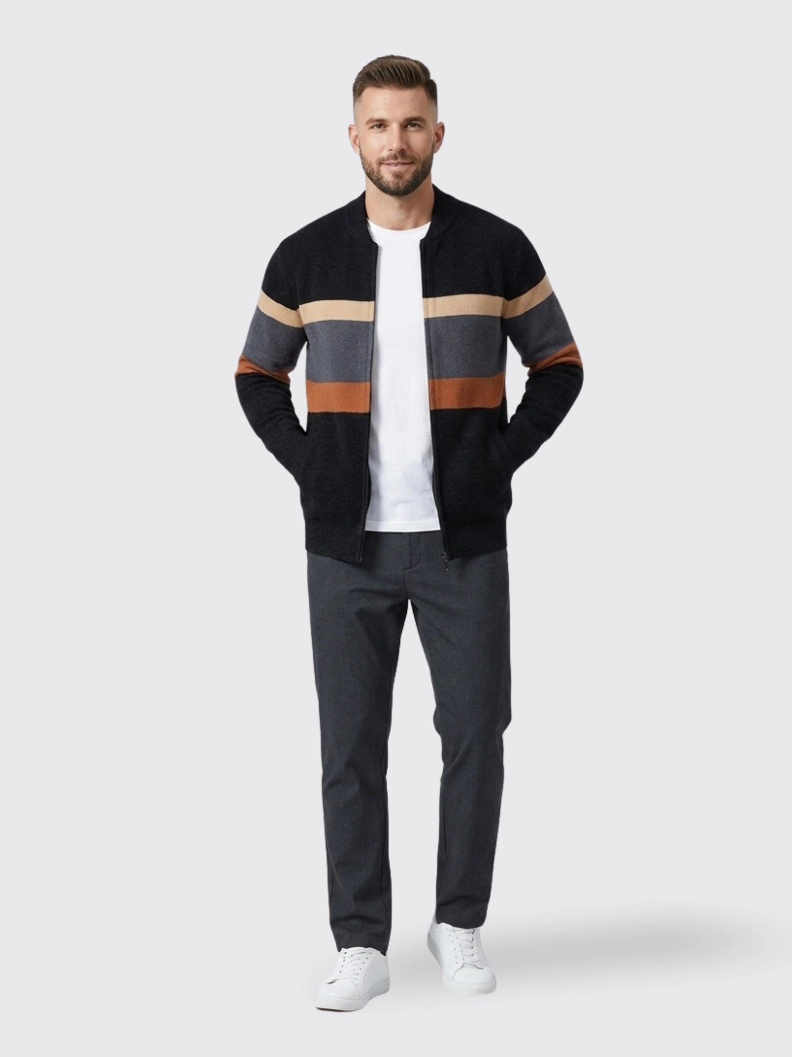 Knitted Cardigan Sweater Jacket For