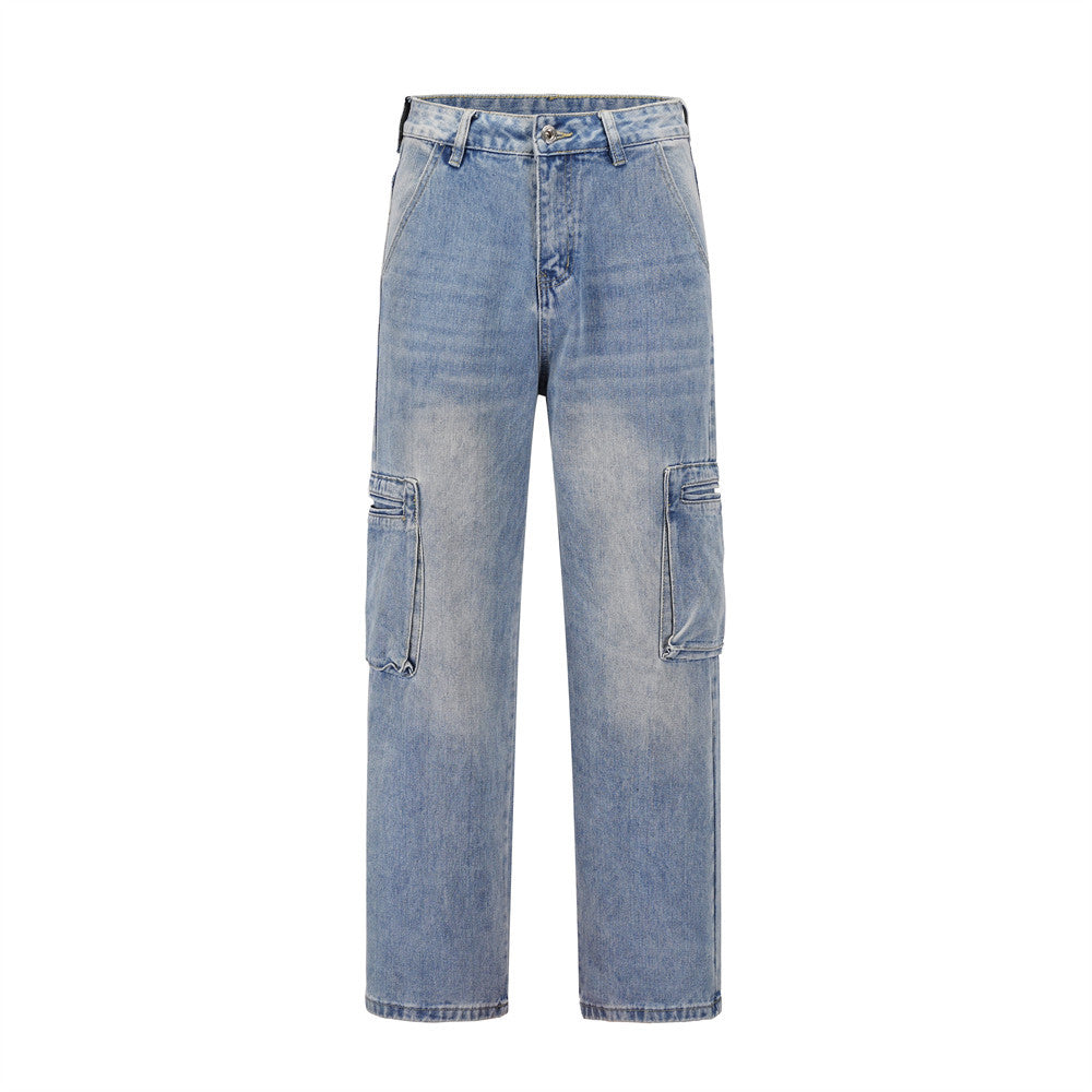 Personalized Work Jeans For Men Blue