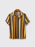 Streetwear Casual Soft Shirt Yellow 2XL