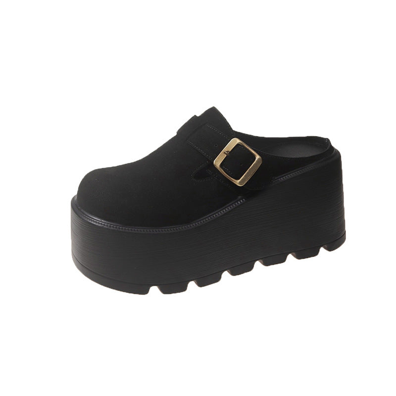 Wedge-toe Closed-toe Black
