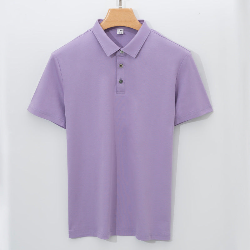 Double-sided Mercerized Cotton Polo Shirt