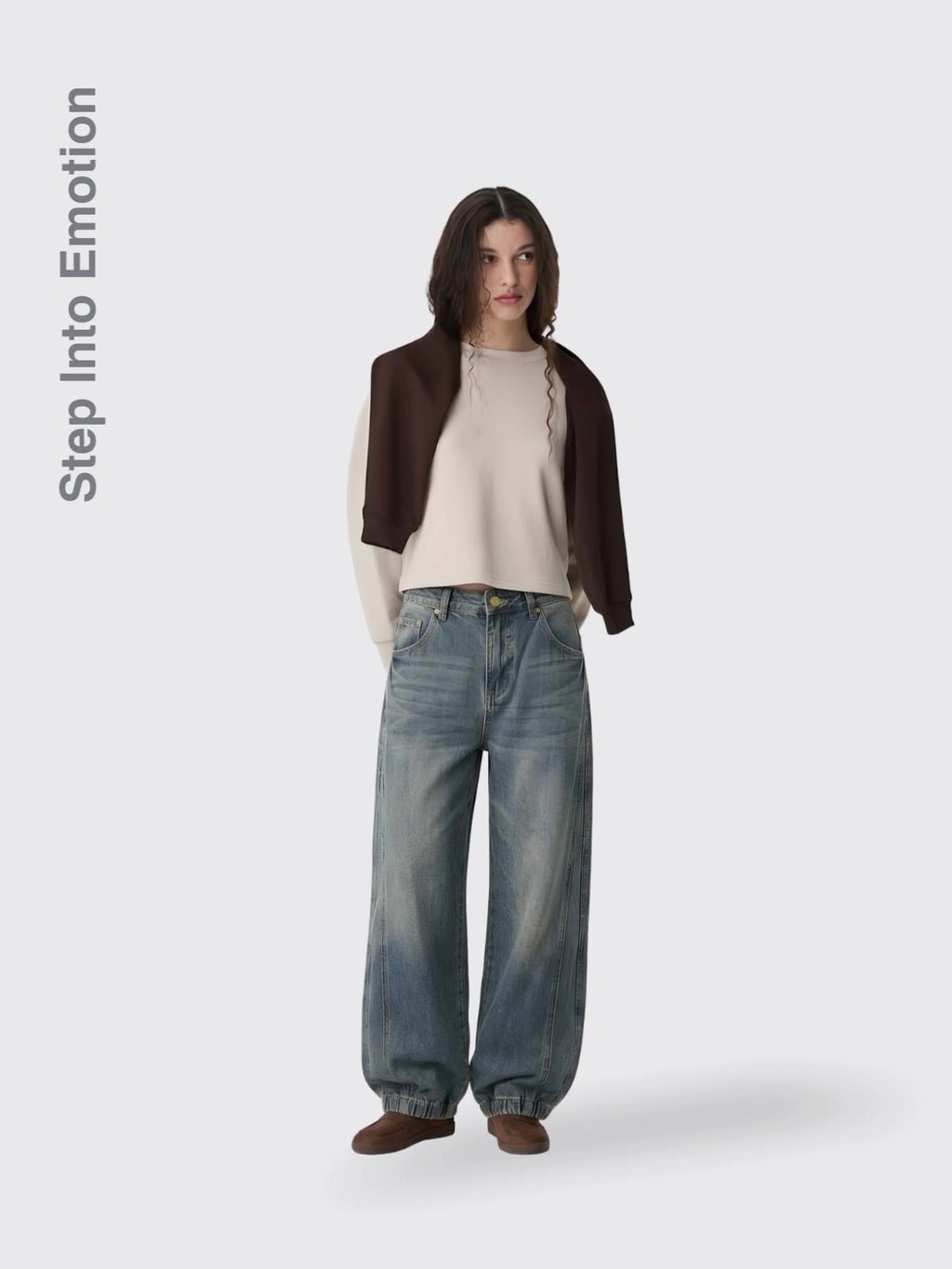 Retro Baguette Banana Denim Jeans