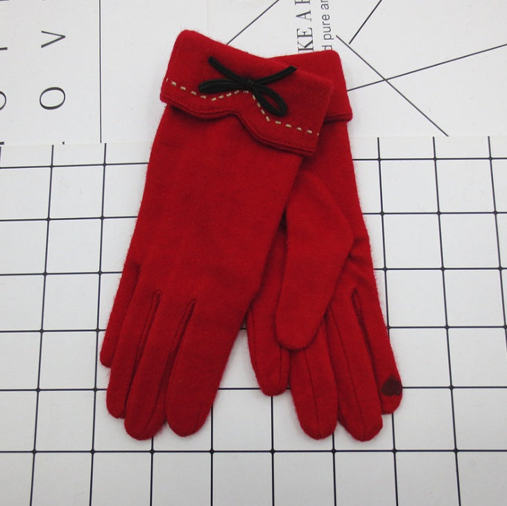 Yauvana Elegance Winter Gloves Red