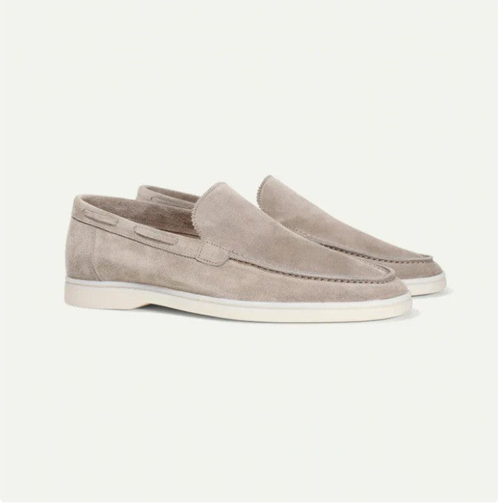 Matte Suede Loafer Apricot
