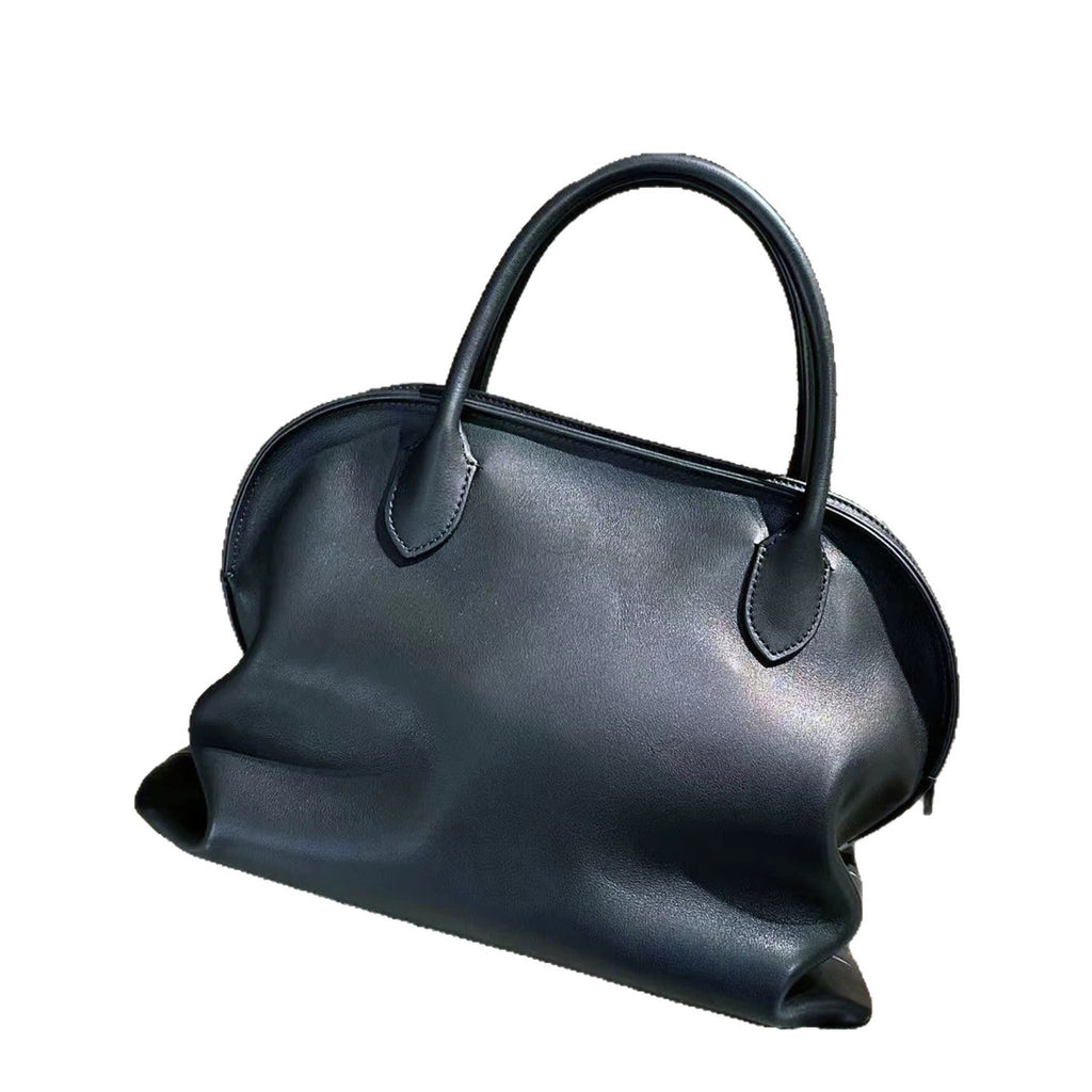 Old Money Style Cowhide Shell Bag
