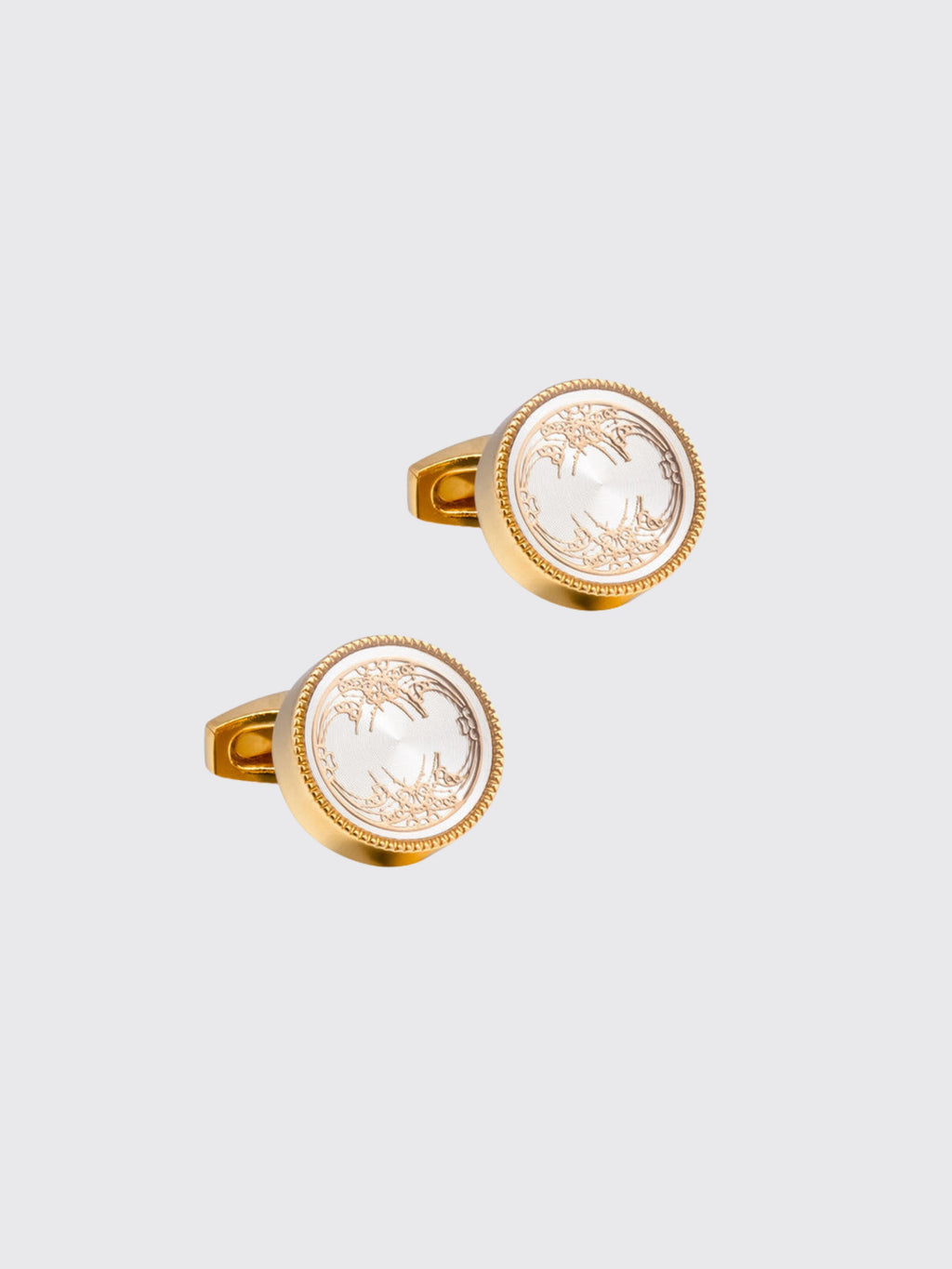 Round CD Accessories Enamel Cufflinks