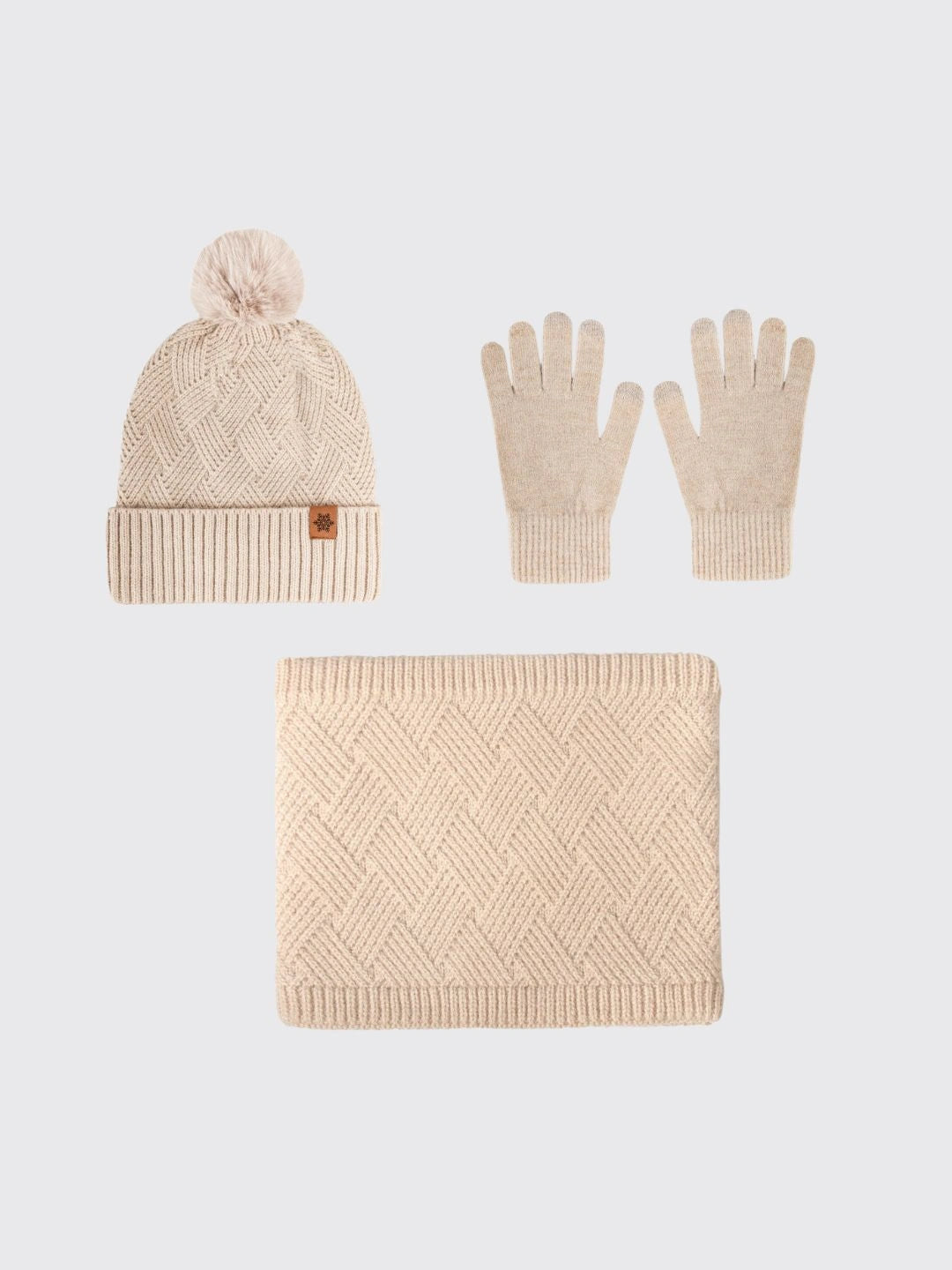 Ladies' Hat Scarf And Gloves Set