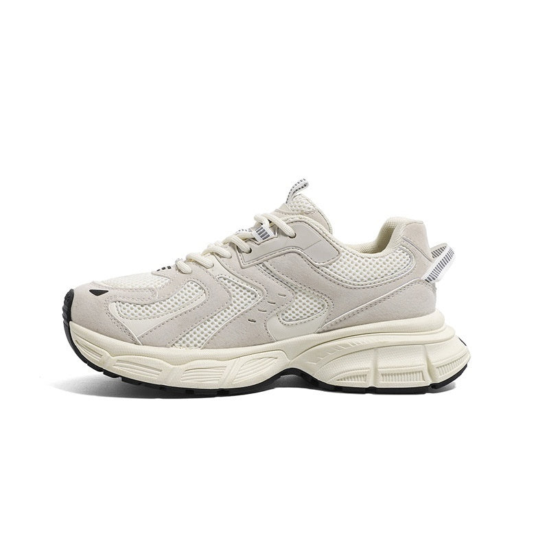 Mesh Casual Versatile Platform Beige 223889 Couple