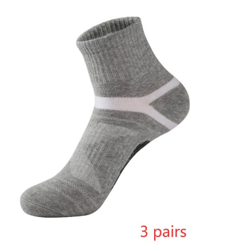Sports socks basketball socks Grey 3pcs One size