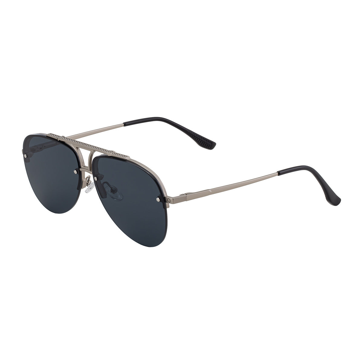 Mens Fashion Metal Half-Frame Sunglasses C8
