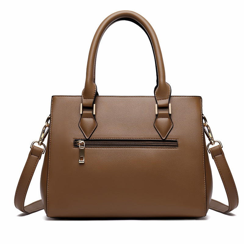 Commuter Soft Leather Large-Capacity Crossbody Shoulder Bag