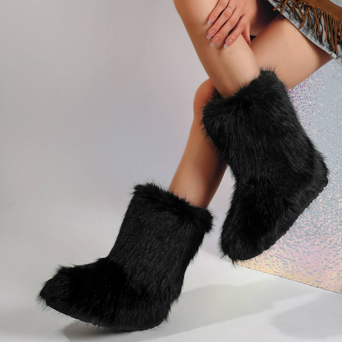 Snow Boots Middle Furry Boots