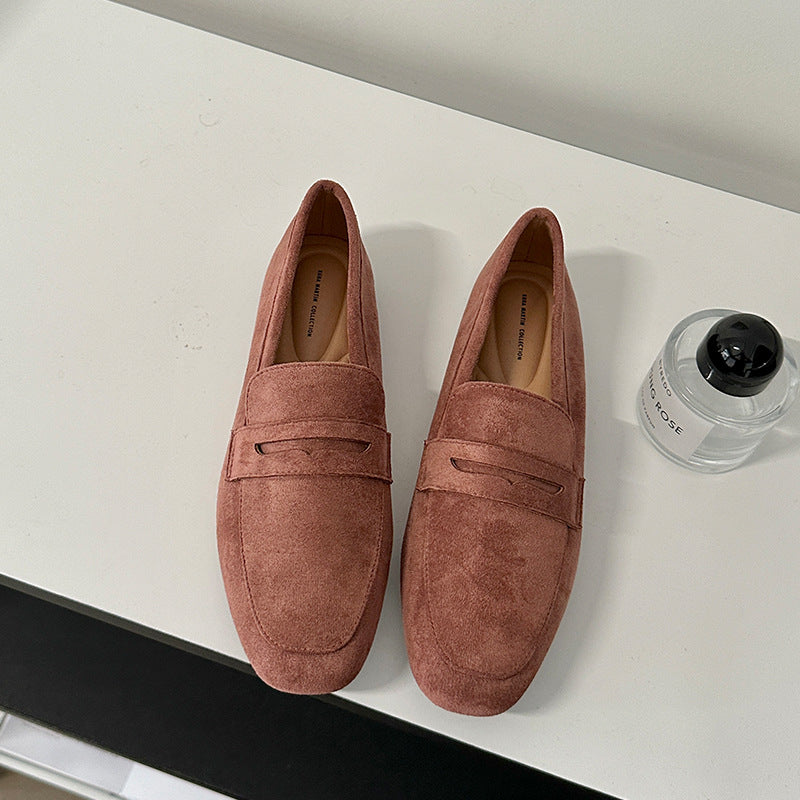 Matte Comfortable And Non-slip Loafer Soft Pink