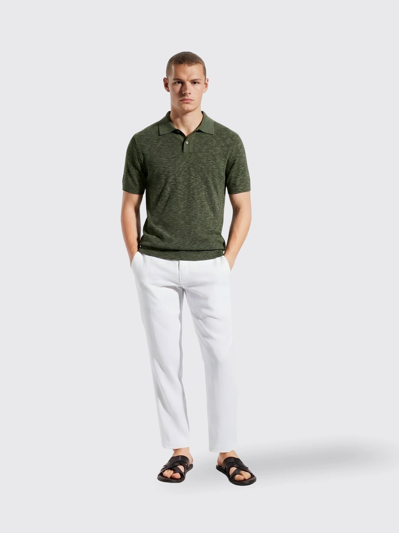 Mens Slim-fit Business Polo Shirt