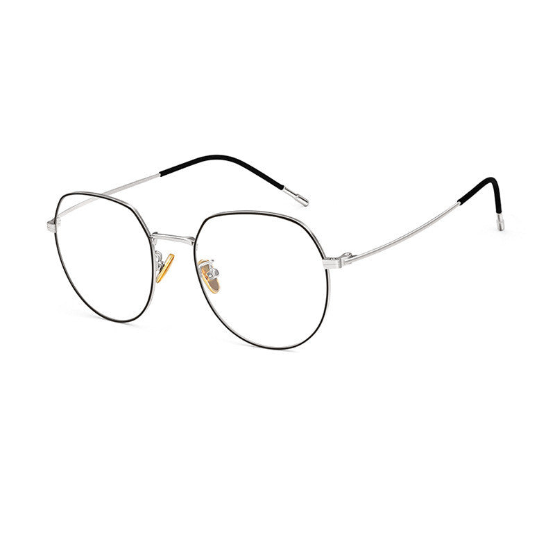 Anti-blue light glasses Black Frame Silver Rack
