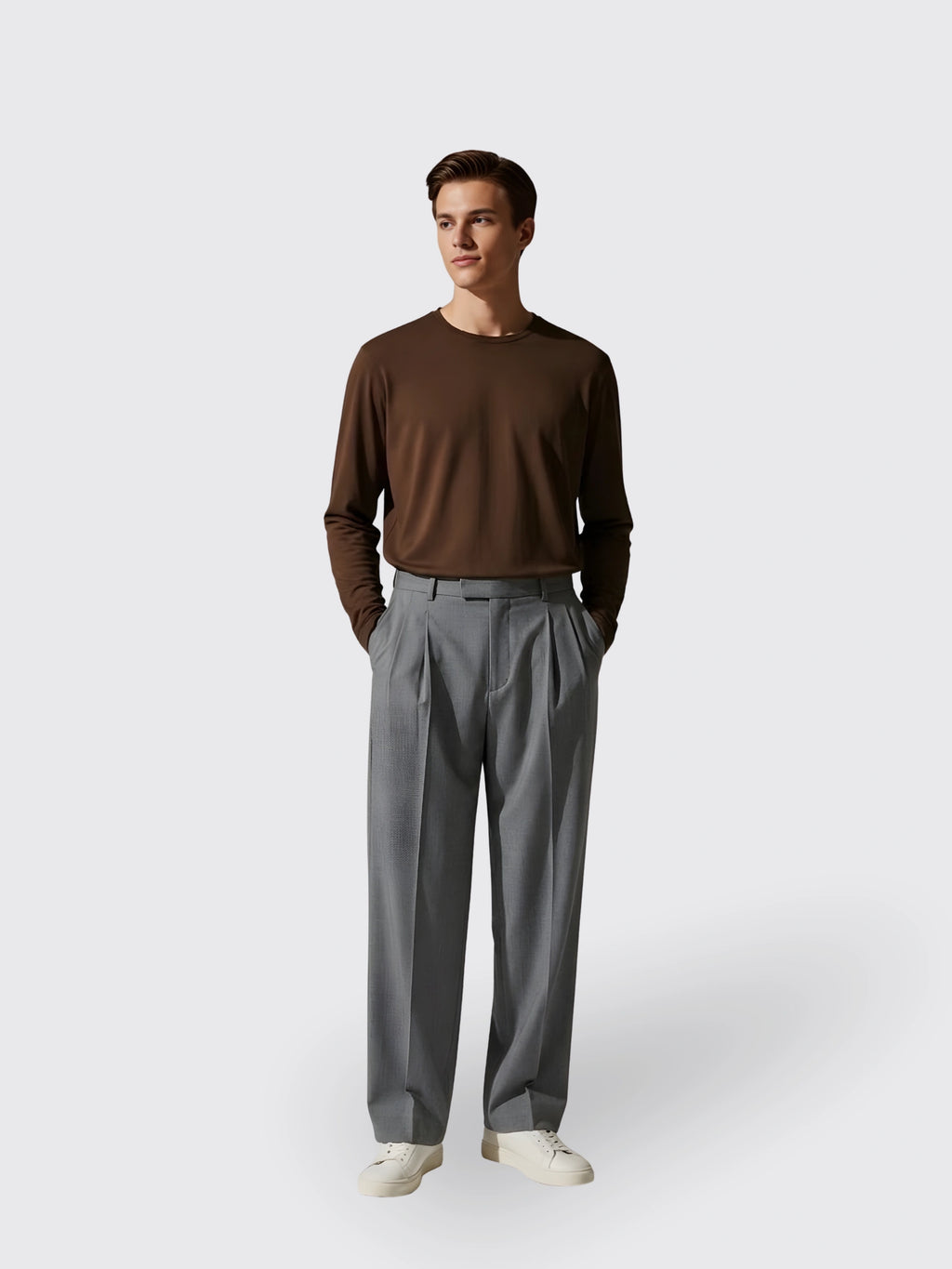 3D Tailored Pleated Pants For Men