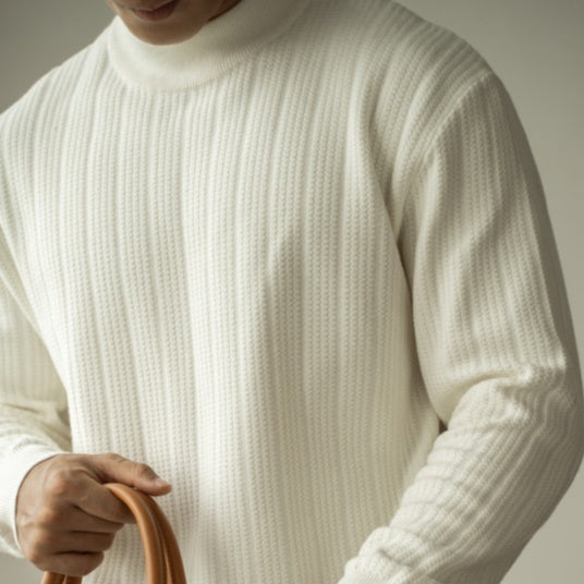 Half Turtleneck Bottoming Mid Collar Sweater