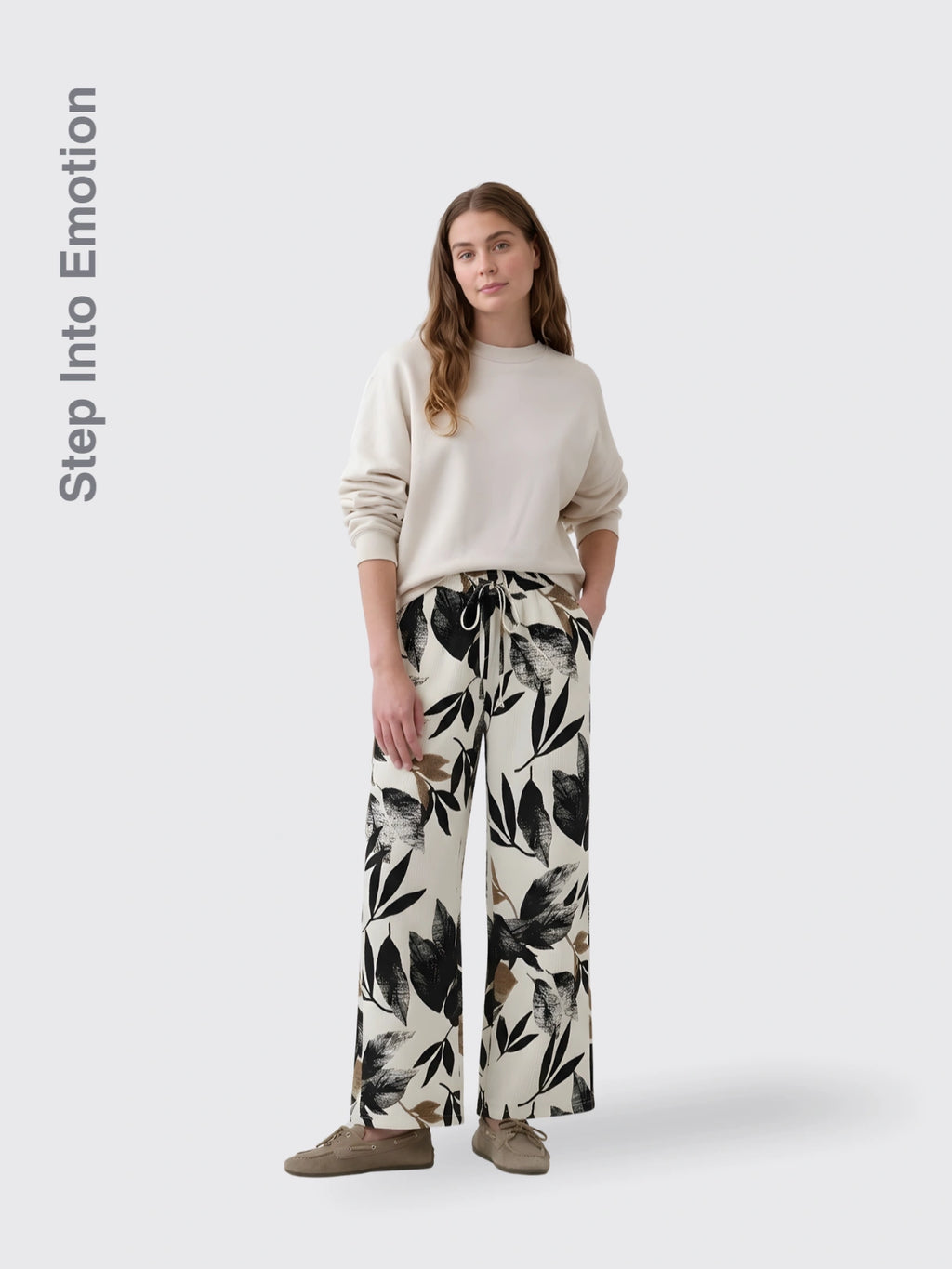 Bohemian Style Floral Print Pants