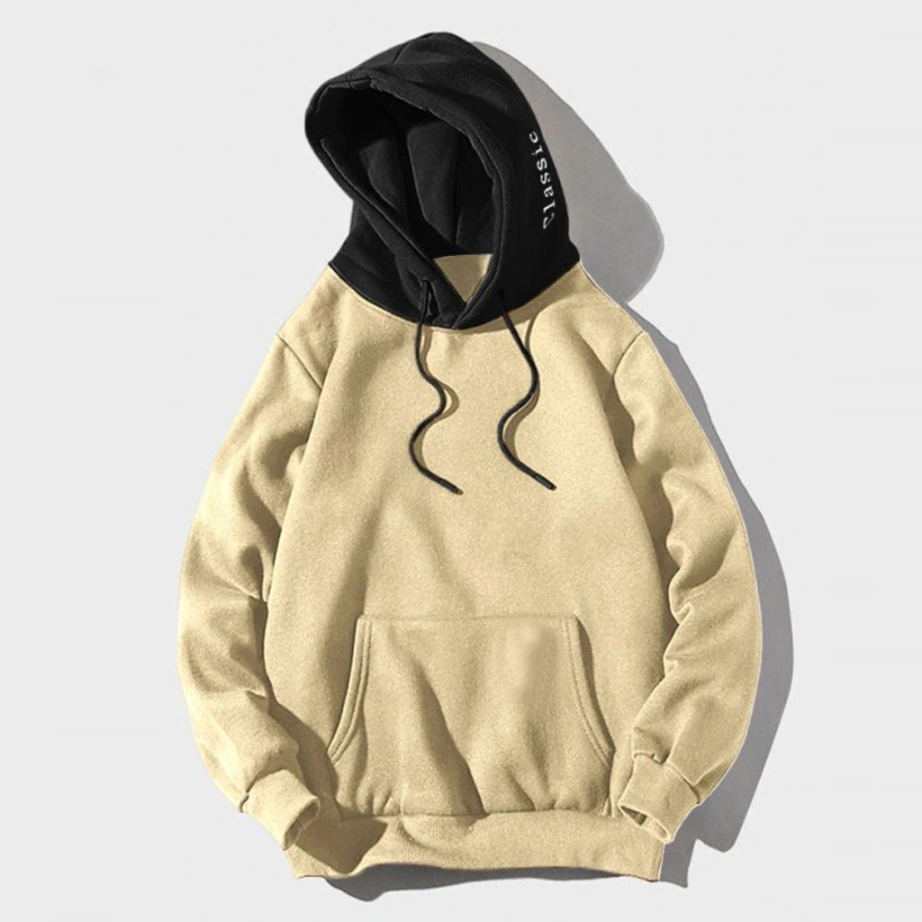 Thick Sweater Hoodie For Men And Women Apricot