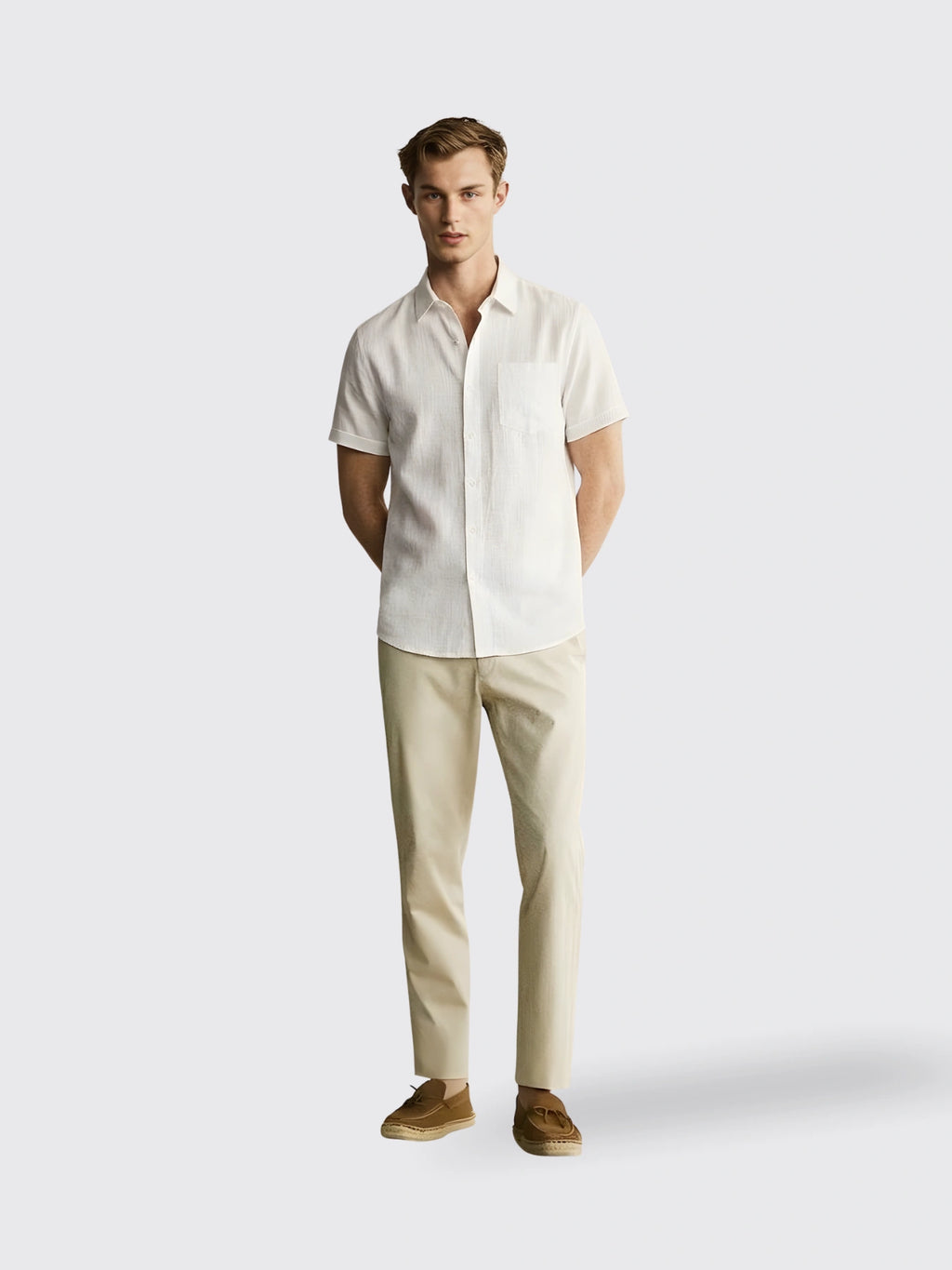 Cotton Shirt With A Pocket