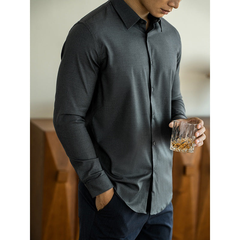 Old Money Style Modal Wool Shirt