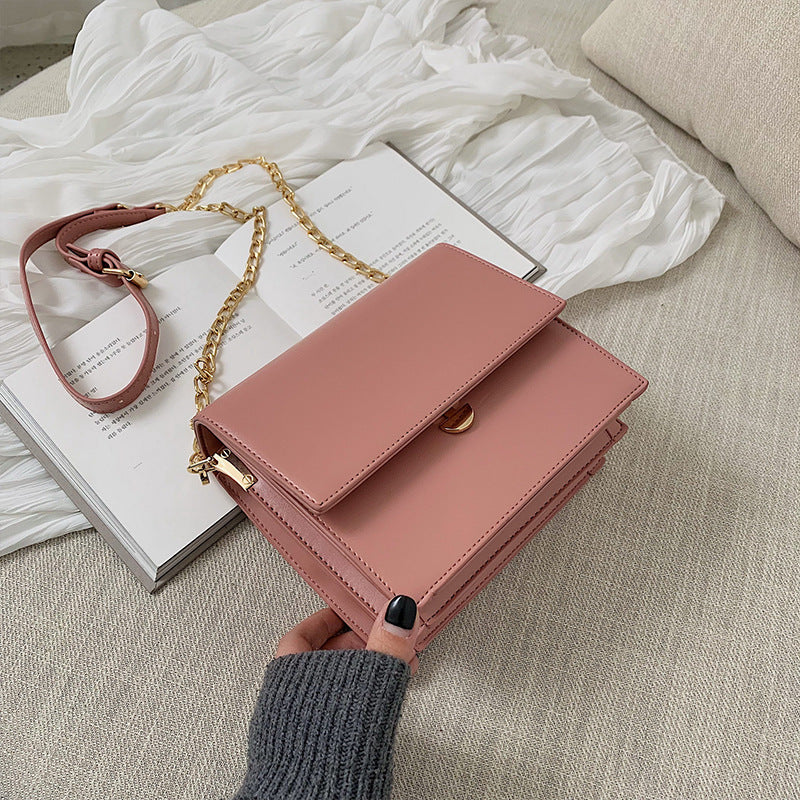 All-match chain shoulder messenger bag Pink