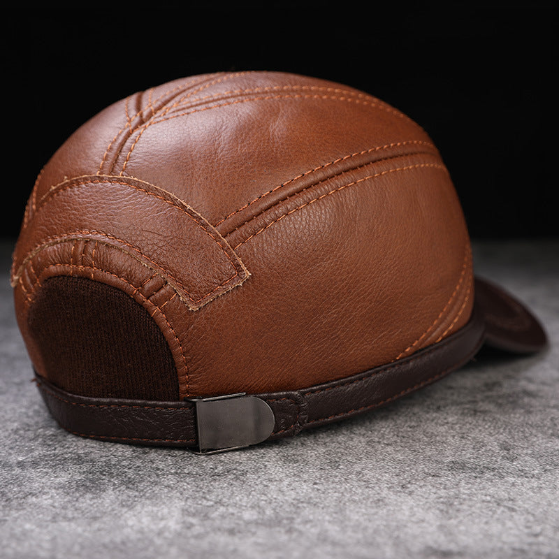 First Layer Leather Baseball Cap