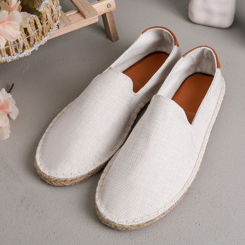 Sweat-absorbent Breathable Loafers T206 White