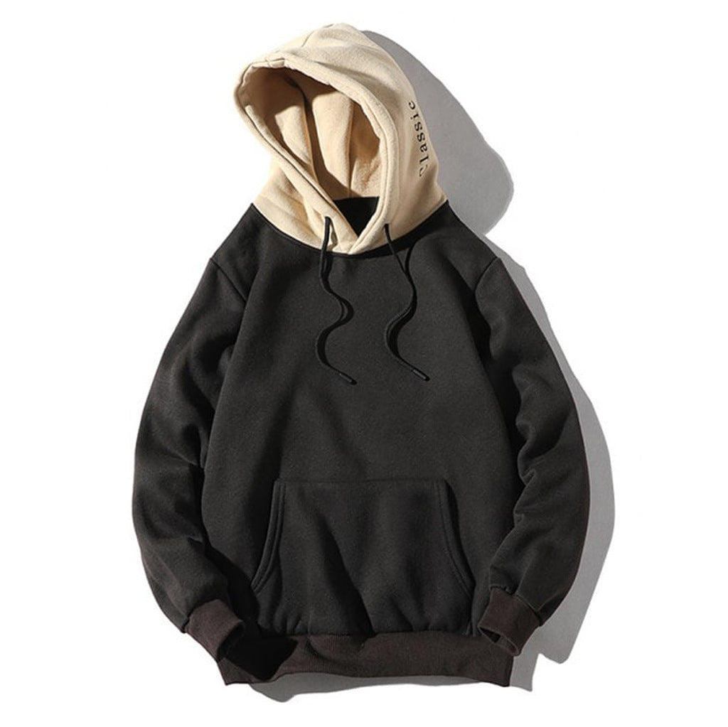Thick Sweater Hoodie For Men And Women Black