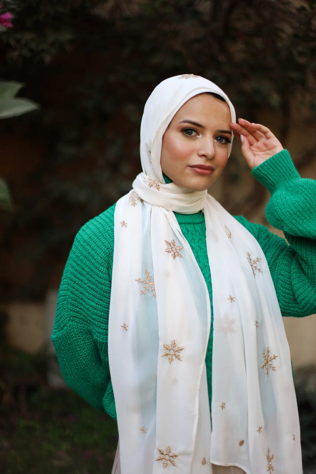 Satin Hijab Printed Shawl Headscarf 39style Above 175cm