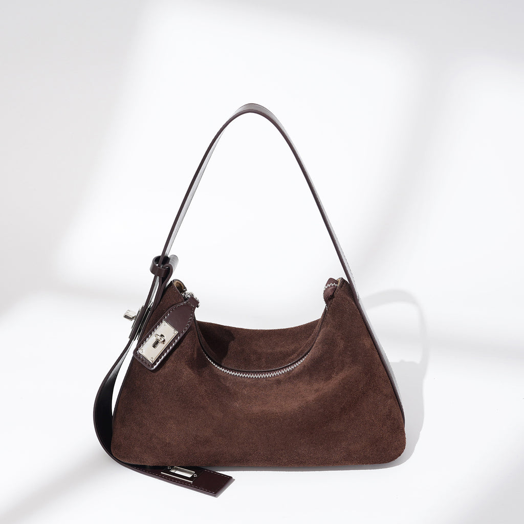 Retro-chic Soft Crescent-shaped Dumpling Bag
