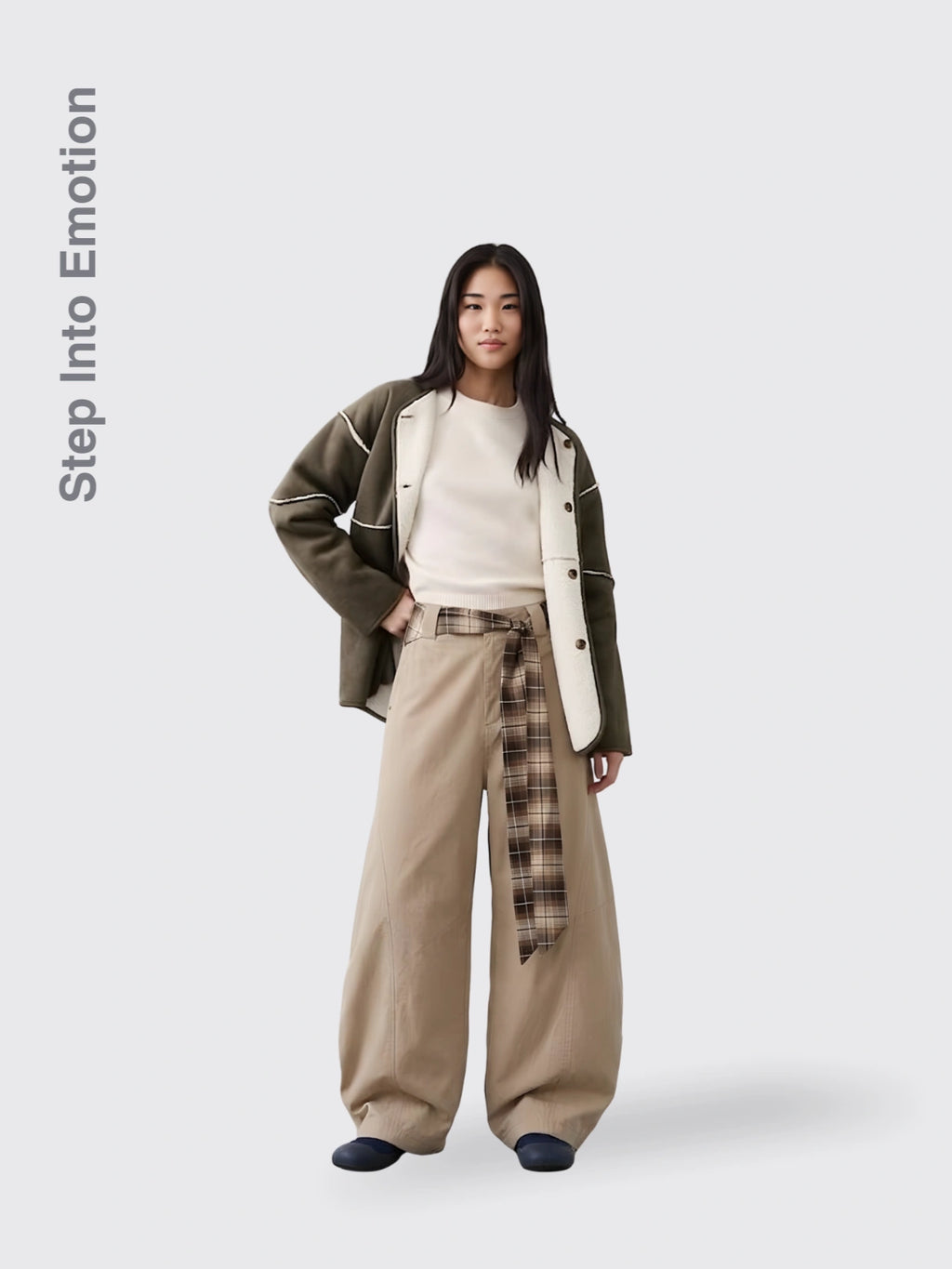 Retro Machete Casual Wide-leg Pants
