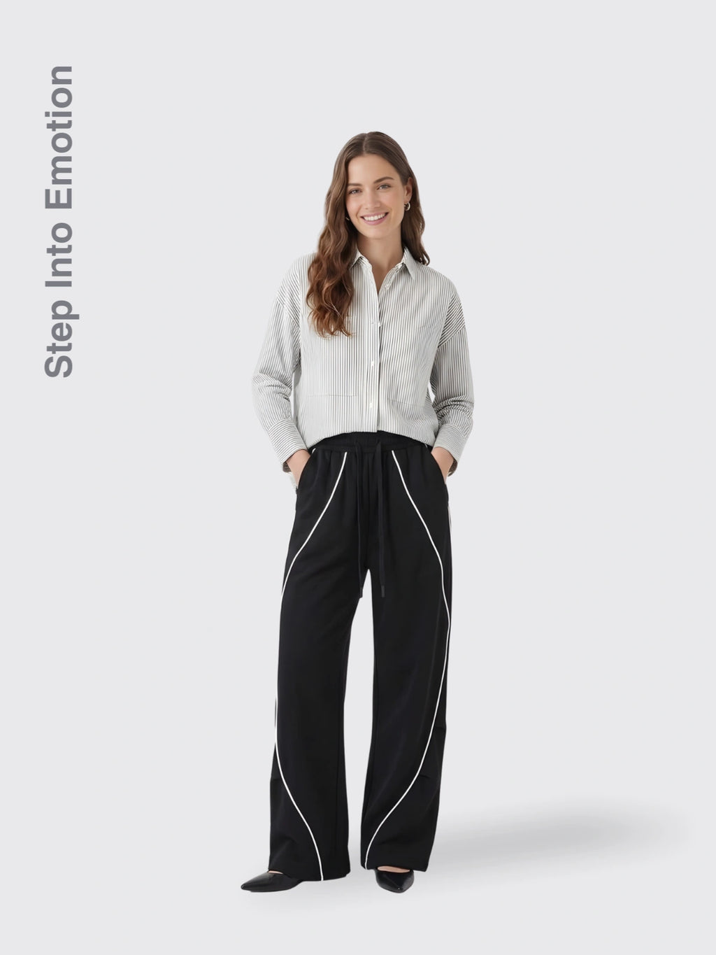 Pleated Hip Hop Sports Wide-leg Pants
