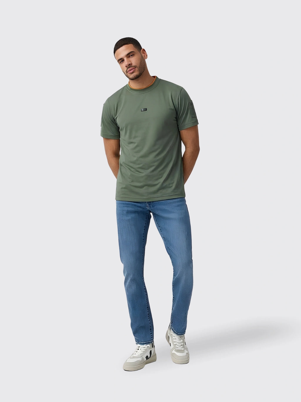 Crew-neck Short-sleeve Shirt