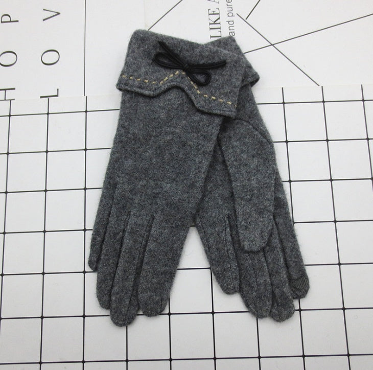 Yauvana Elegance Winter Gloves Gray
