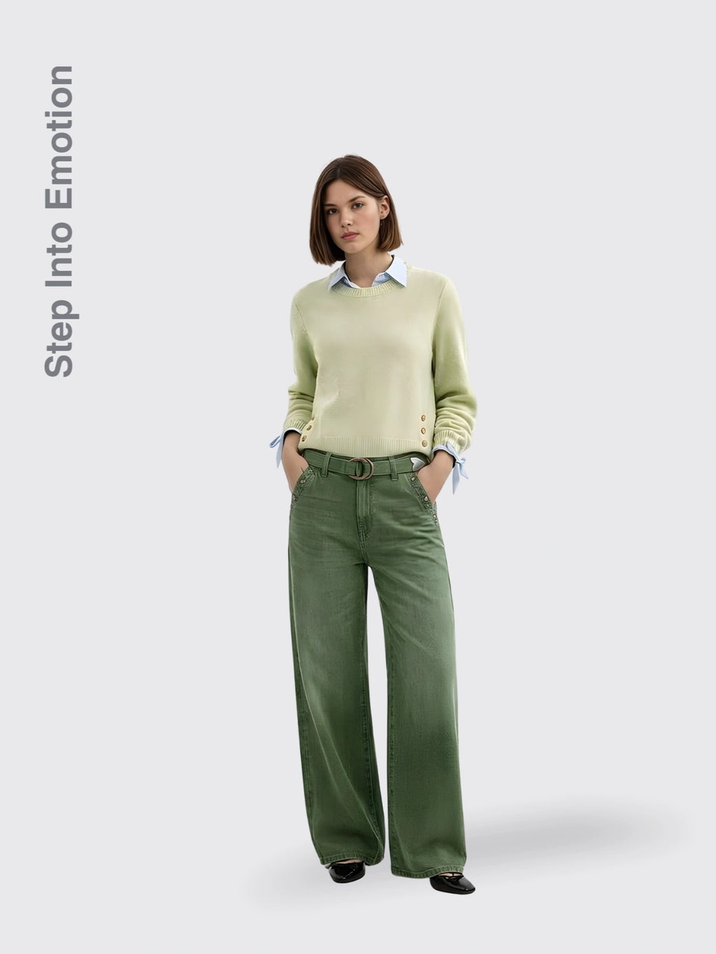 Relaxed-fit Wide-leg Casual Jeans