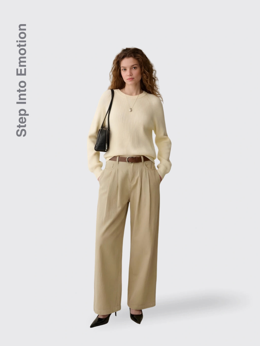 Figure-flattering Drapey Casual Pants