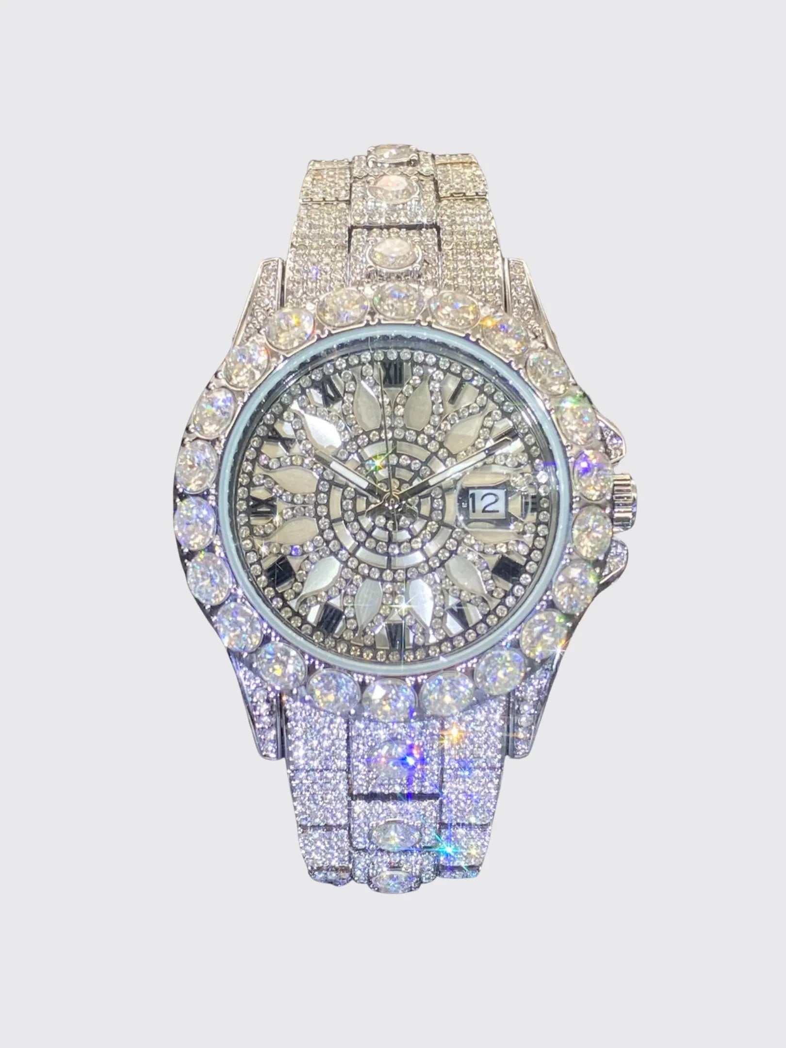 Men's Watch High-end, Fully Diamond-encrusted, Ultra-glitzy