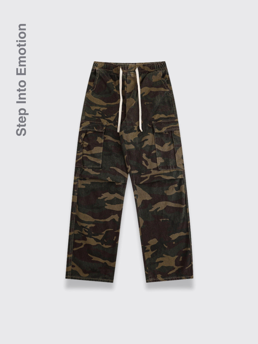 American Camouflage Paratrooper Pants Men Camouflage L