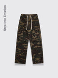 American Camouflage Paratrooper Pants Men Camouflage L