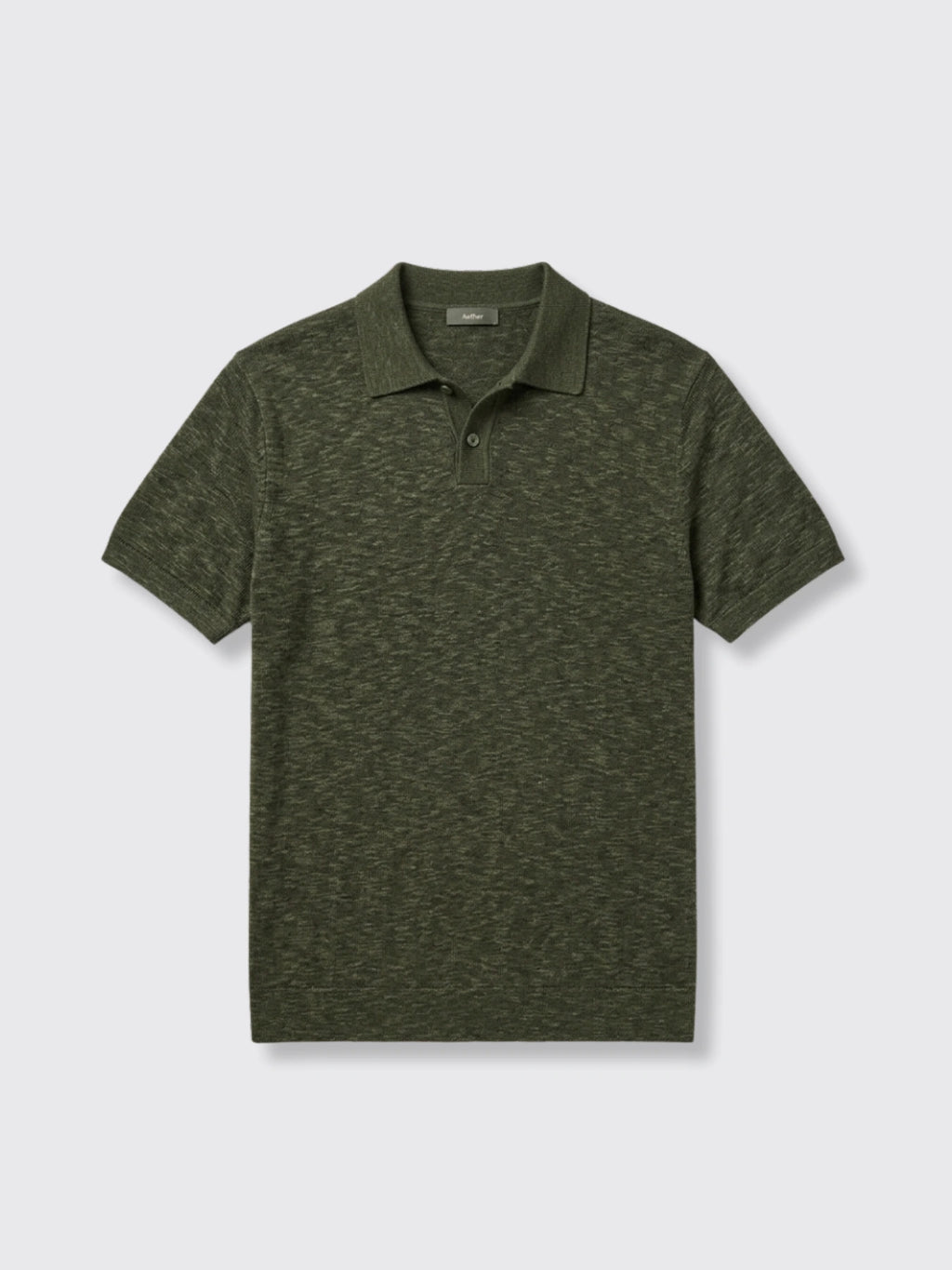 Mens Slim-fit Business Polo Shirt Army Green L