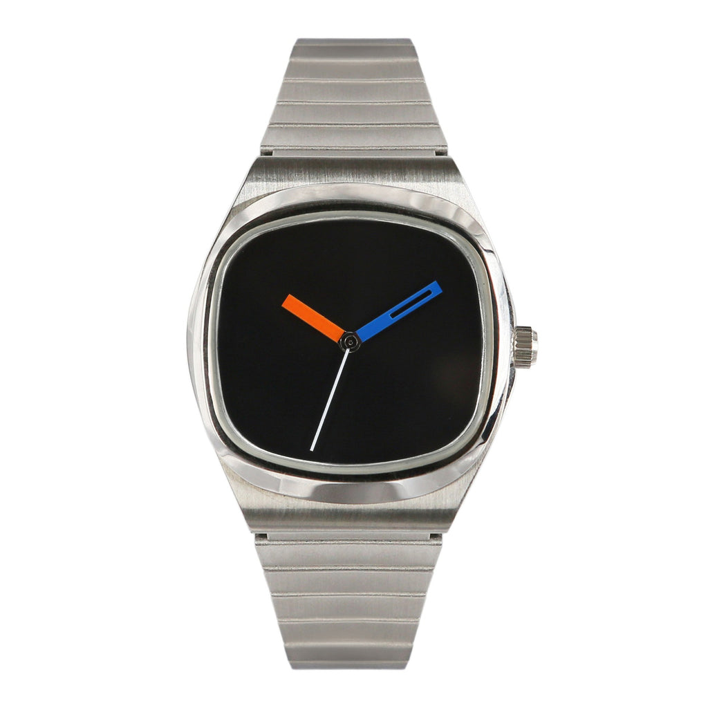 Minimalist Unisex Watch For Men And Women White Shell And Black Surface