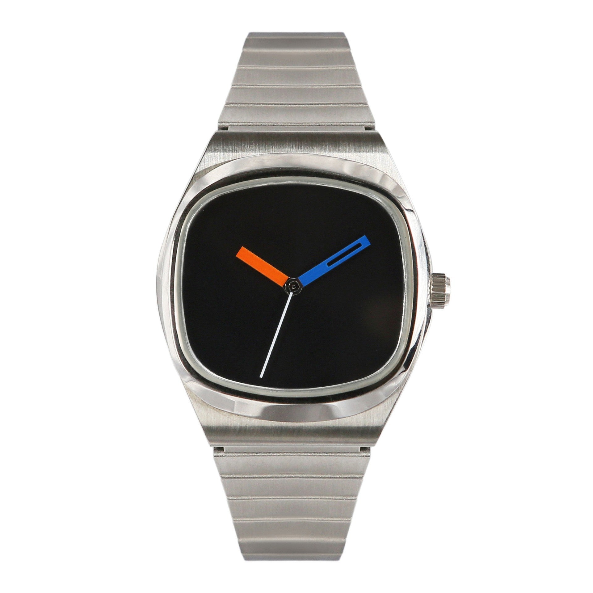 Minimalist Unisex Watch For Men And Women White Shell And Black Surface