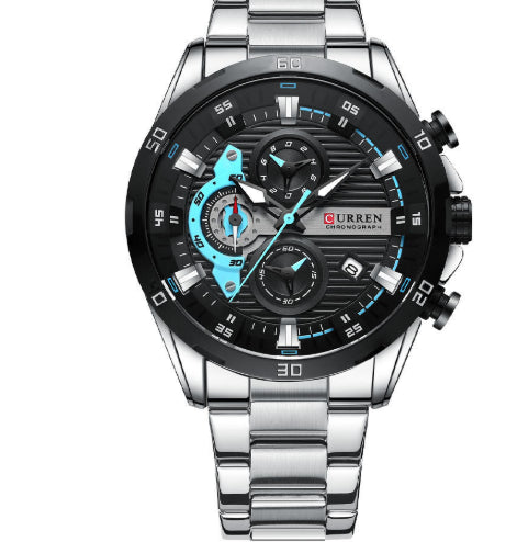 Round Quartz Watch A Stylish Timepiece White Shell Black